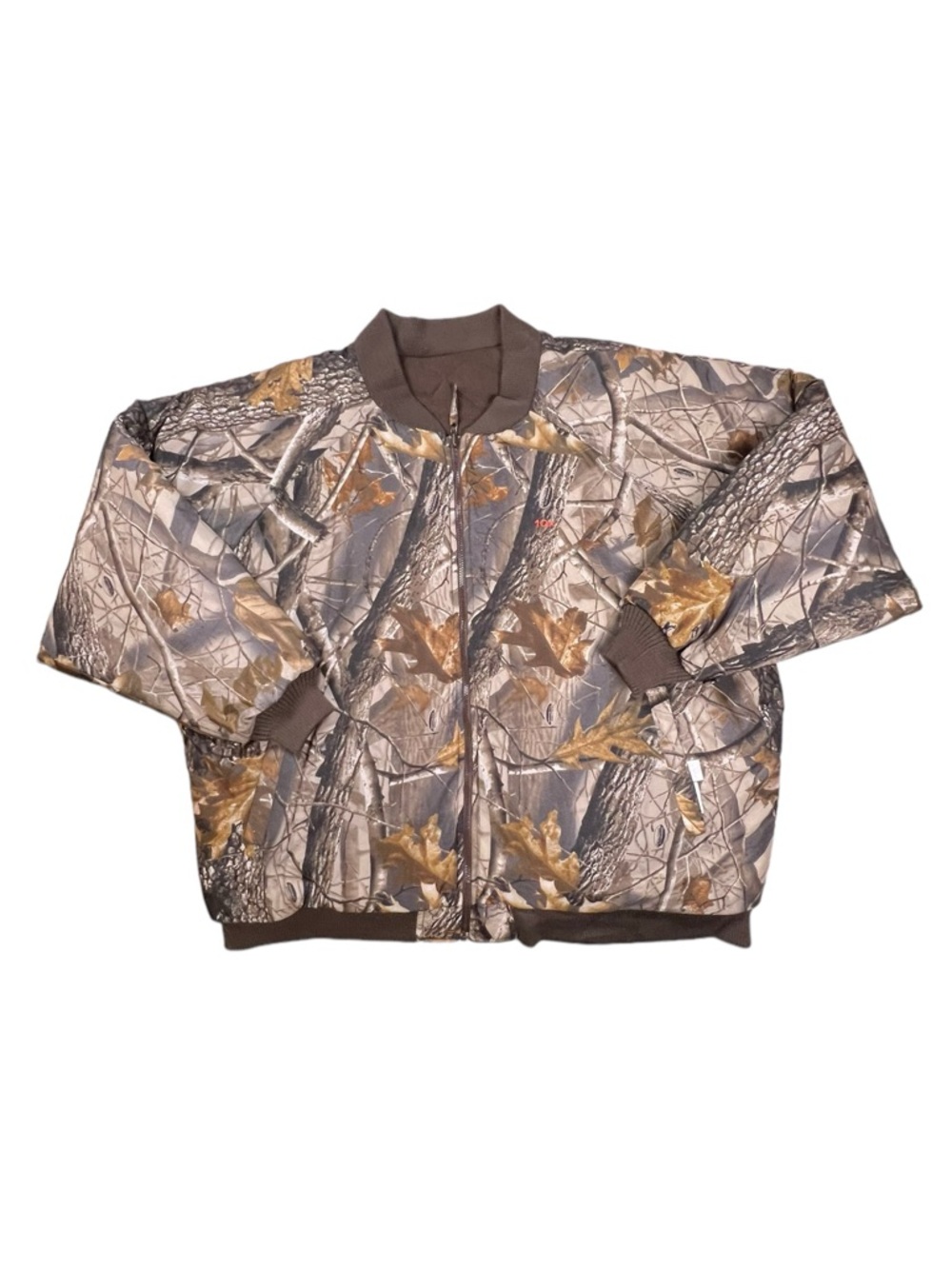 Men’s 10X Camo Hunting Jacket Realtree Style Insulated Bomber